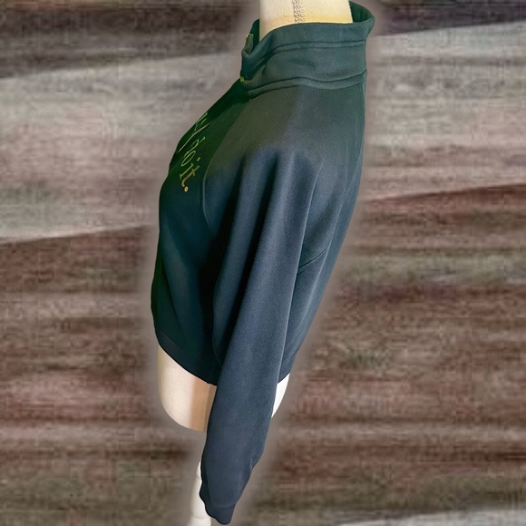 Nike Sportswear ‘Funnel-Neck 1/2 Zip Sweater’ in Black & Gold Size XS - Picture 9 of 16